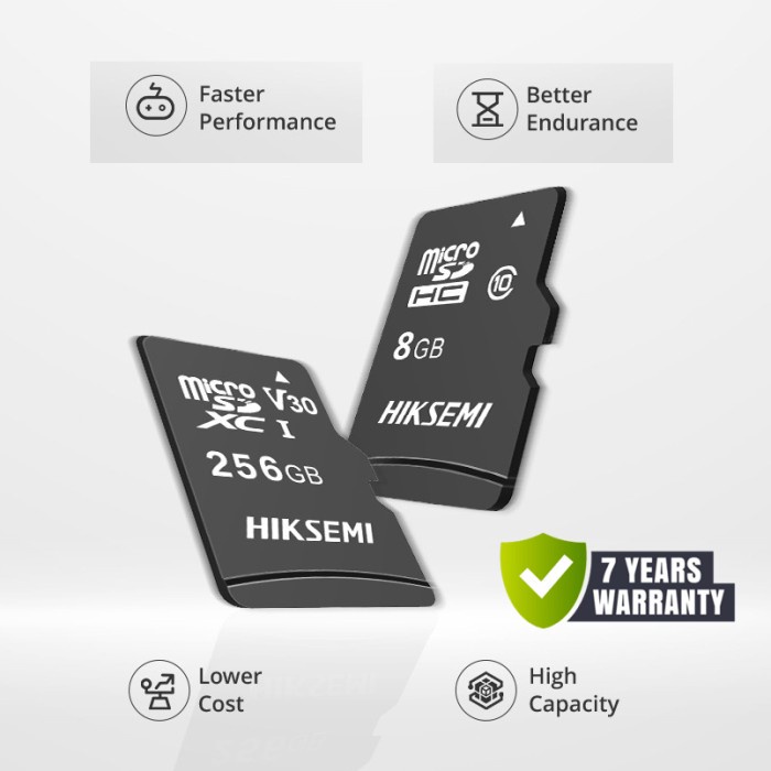 HIKSEMI Micro SD Card HS-TF-C1 64/128GB untuk CCTV 7 Tahun Garansi