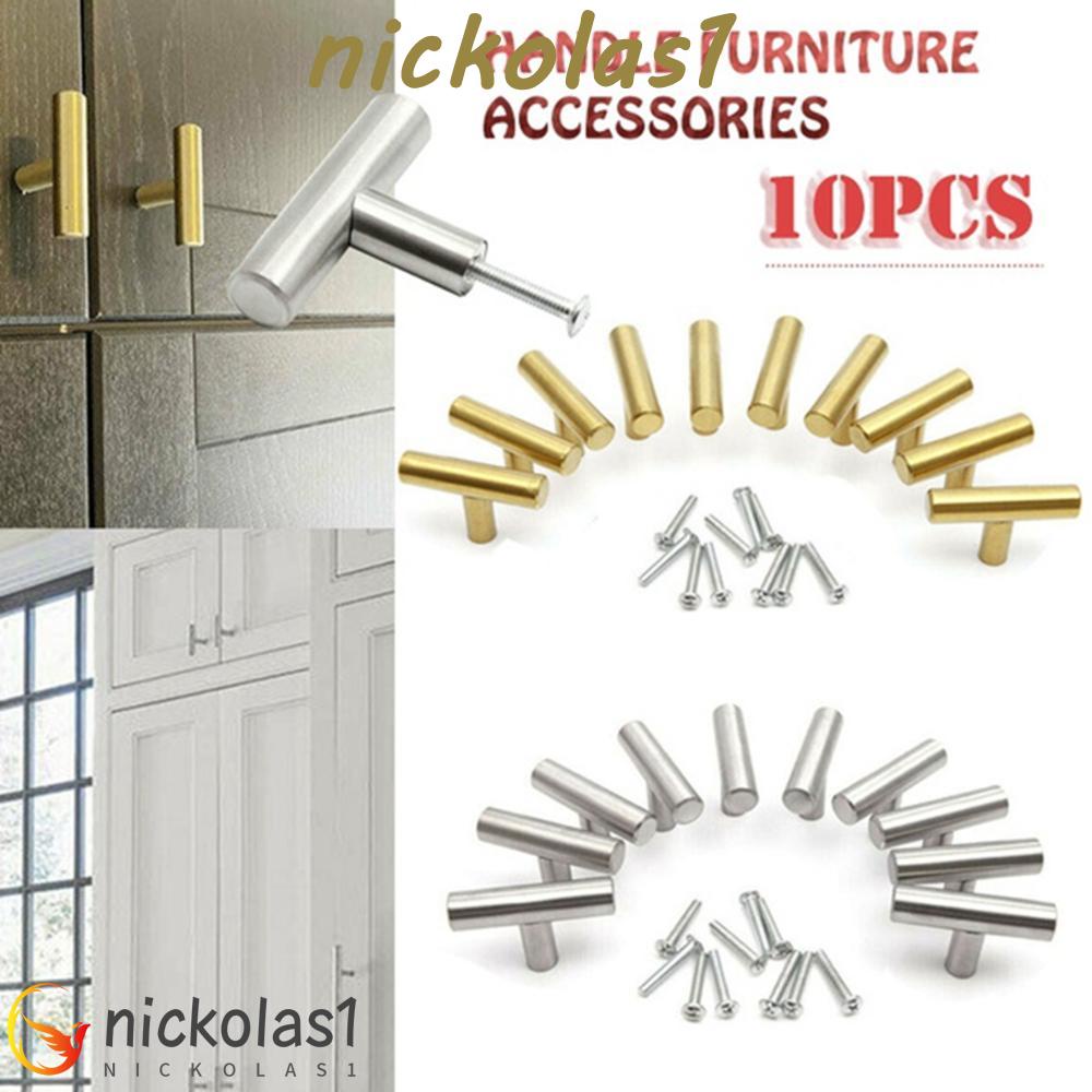 NICKOLAS1 Furniture Handle Kamar Mandi Rumah Brushed Stainless Steel Kabinet Laci Tarikan Lemari