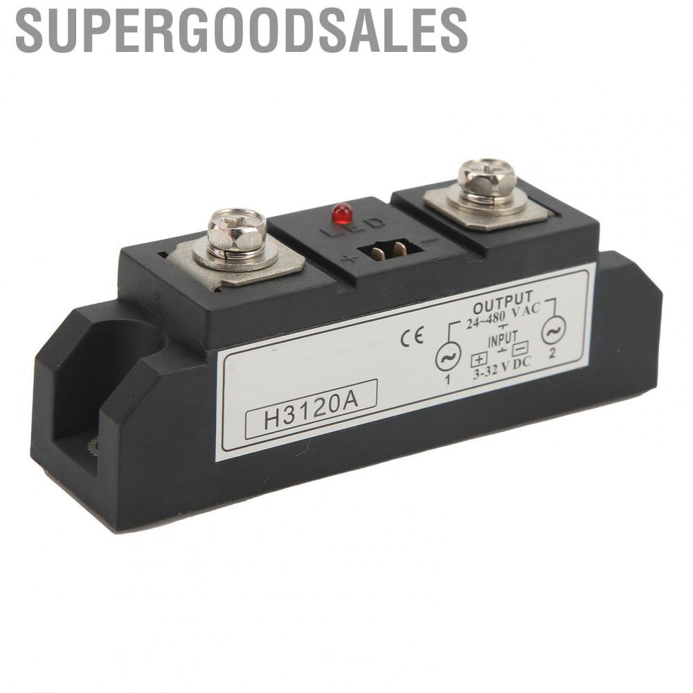 Supergoodsales SSR Accessory   Indicator Copper Baseplate 3‑32V DC Input Solid State Relay for Vehicle