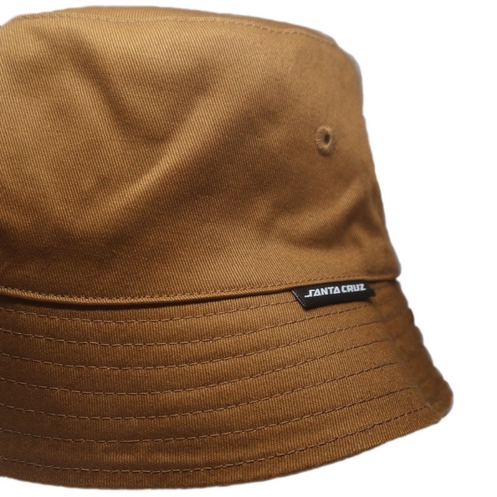 Santa Cruz Reverse Dot Bucket Hat Black Khaki