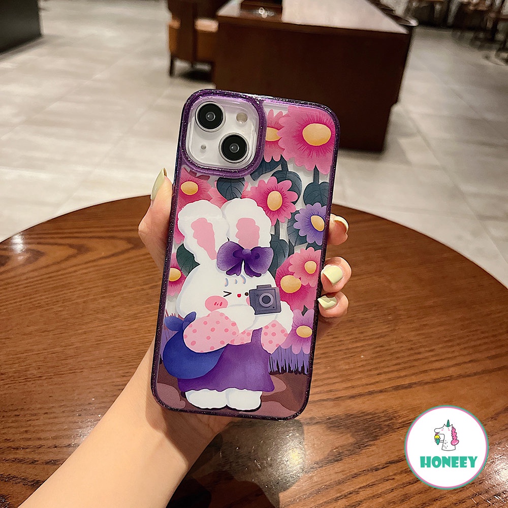 Casing Ponsel Pola Bunga Graffiti Fashion Kompatibel Untuk iPhone 14pro Max 12 Pro 13 Pro Max Transparan Shockproof Sarung Hp