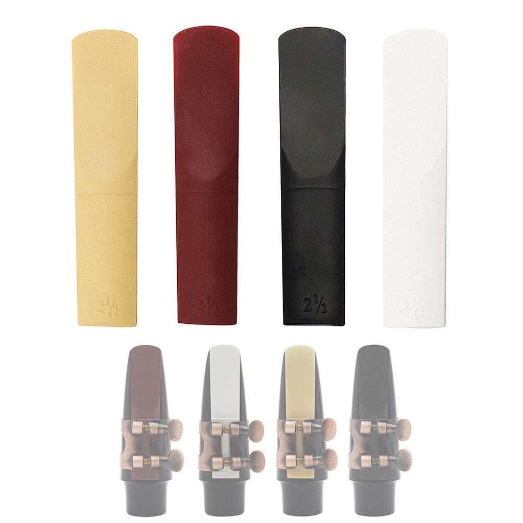 4pcs/lot 4warna Campuran Sax Reed Strong 2.5 Alto Saxophone Resin Reeds