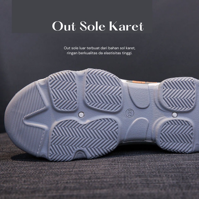 Sepatu Sneakers Wanita Women Sport Shoes Casual Sepatu Korea import