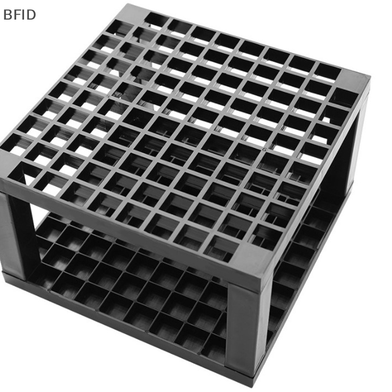 [BFID] 96slot Pen Holder Kapasitas Besar Square Checkerboard Pen Holder Detachable Plastic Penholder Tempat Pulpen Serbaguna [ID]