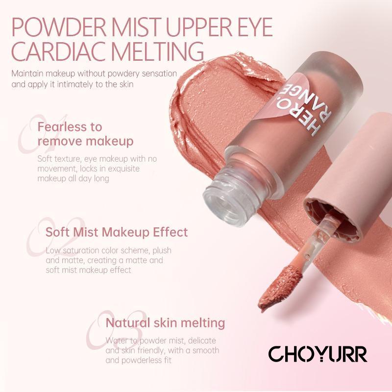 【COD】HERORANGE Eyeshadow Liquid 2 In 1 Eyeshadow / Blusher Matte Low Saturation Alami -CH