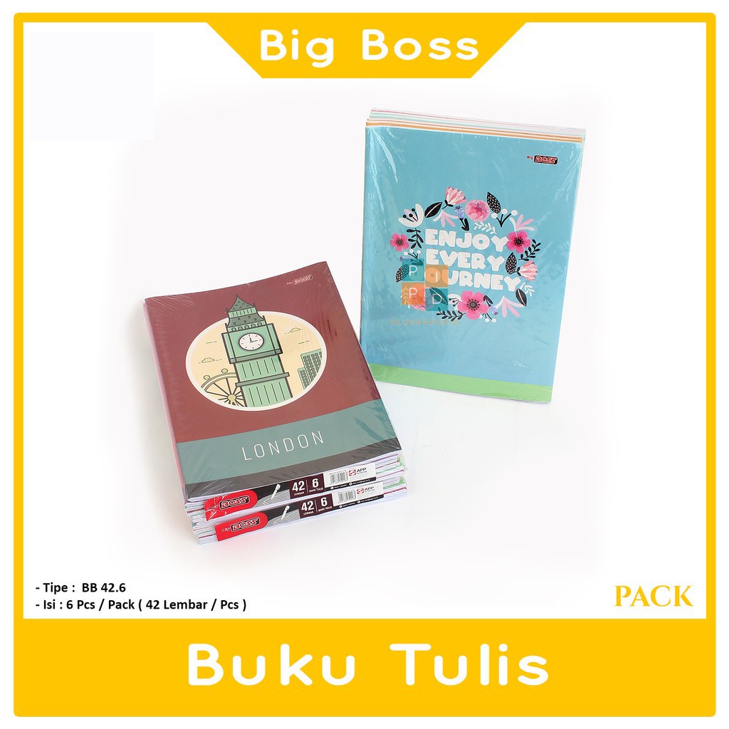 

BIG BOSS - Buku Tulis 42 Lembar Boxy - Pack