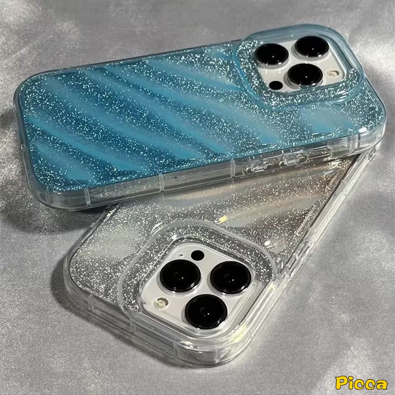 IPHONE Fantasy Starry Sky Casing Kartu Laser Warna Gradasi Mewah Kompatibel Untuk Iphone11Xr7 8 6S 6 Plus X XS Max11 13 14 12 Pro Max SE 2020 3D Stereo Pola Korgasi Soft Cover