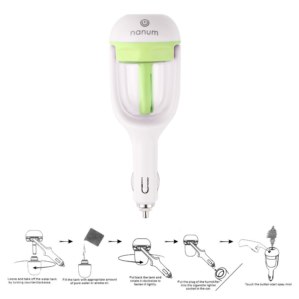Pelembab Kabin Mobil Car Humidifier Nanum Car Aroma Terapi Diffuser