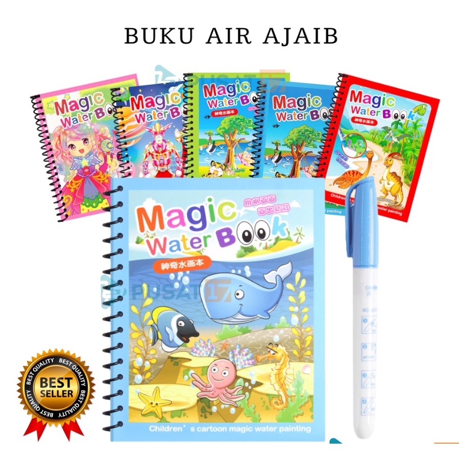 

MAGIC WATER BOOK BUKU MEWARNAI AJAIB DENGAN SPIDOL AIR / BUKU GAMBAR AJAIB MENGGAMBAR MEWARNAI MAINAN ANAK