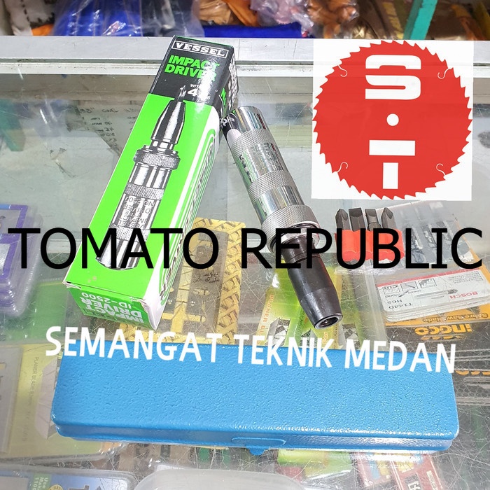 Murah 4pcs OBENG KETOK IMPACT DRIVER MATA OBENG KETOK 4 pcs SET VESSEL EDX348