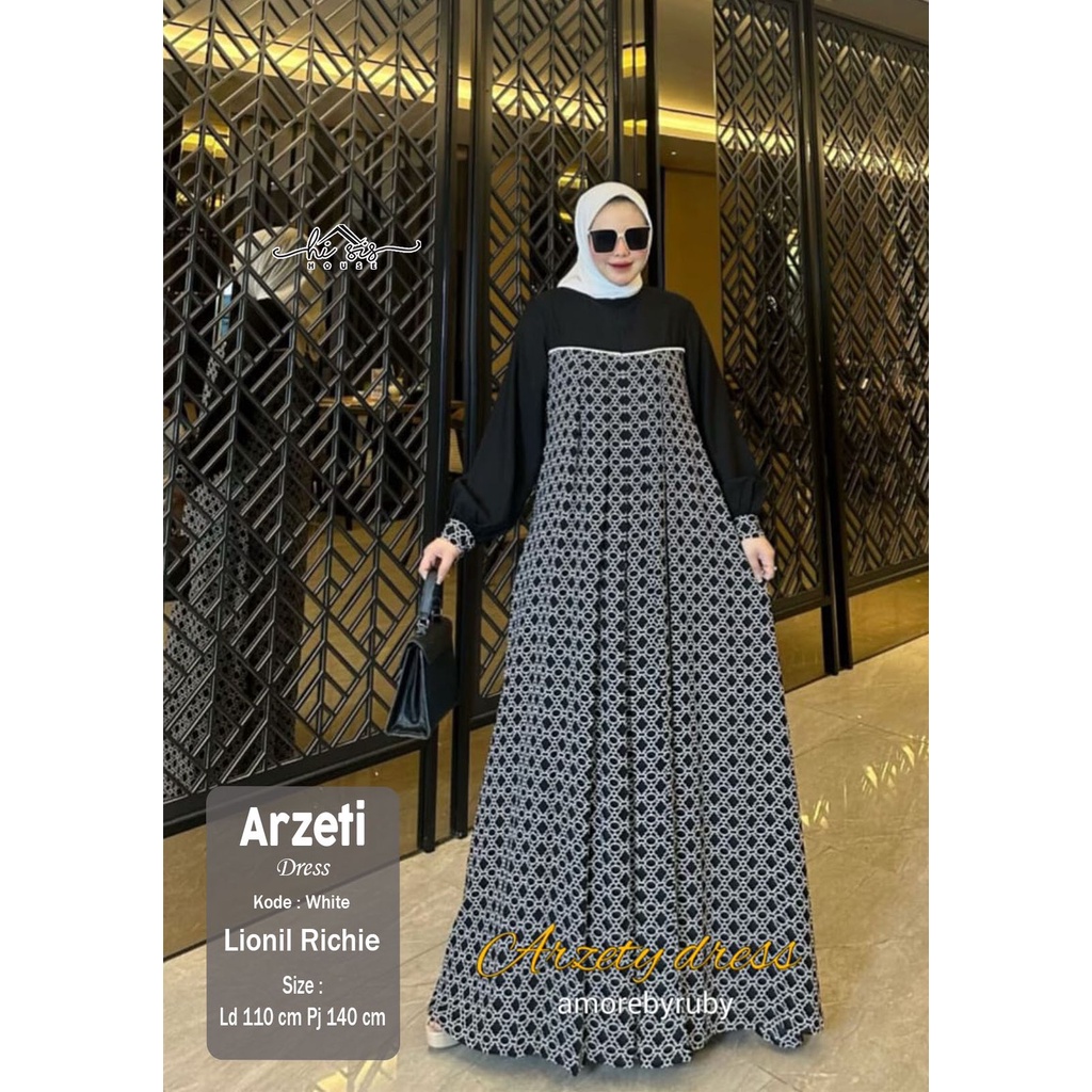 Pakaian Baju Busana Wanita ARZETI DRESS by HIJAB SISIER 30/06 AS B126