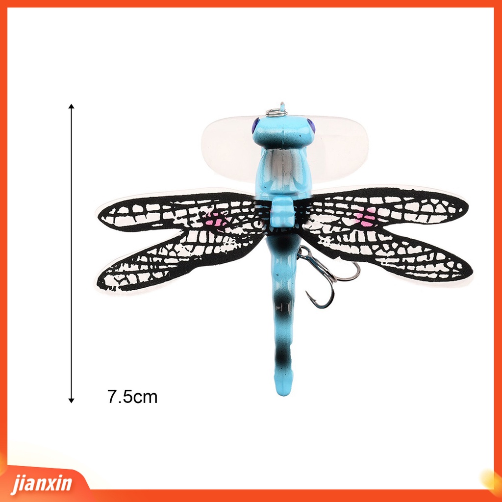 (In Stock) 7.5cm /6.2g Dragonfly Umpan Pancing Buatan Permukaan Air Lalat Merangkak Umpan Bionic Untuk Angling