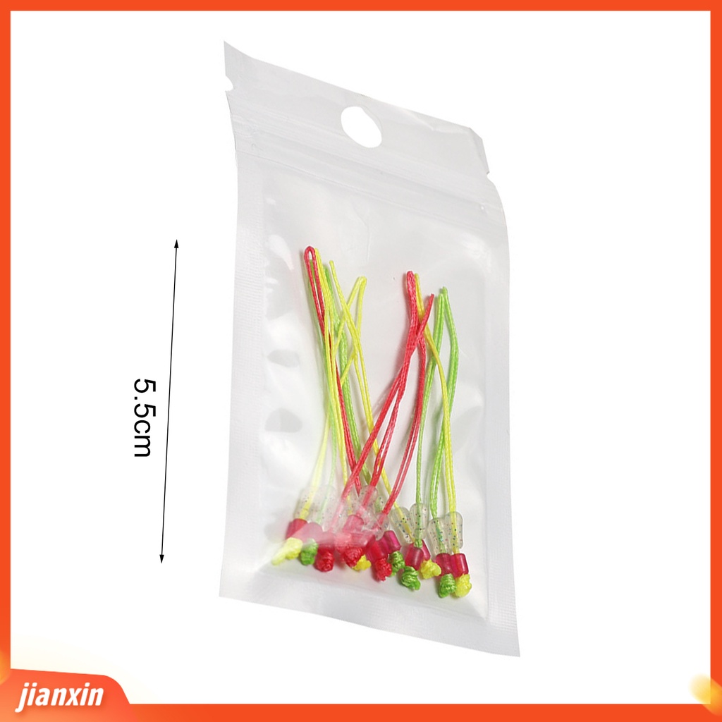 (In Stock) 50Pcs Tali Tip Tiang Tangguh Memperkuat Simpul Garis Tip Batang Tahan Aus Ringan Untuk Angling