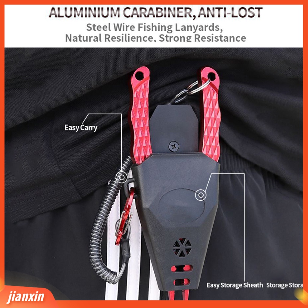 (In Stock) 1set Lure Tang Ergonomics Anti-slip Cut Fishing Line Aluminium Alloy Memancing Open Loop Hook Removal Tang Memancing Luar Ruangan