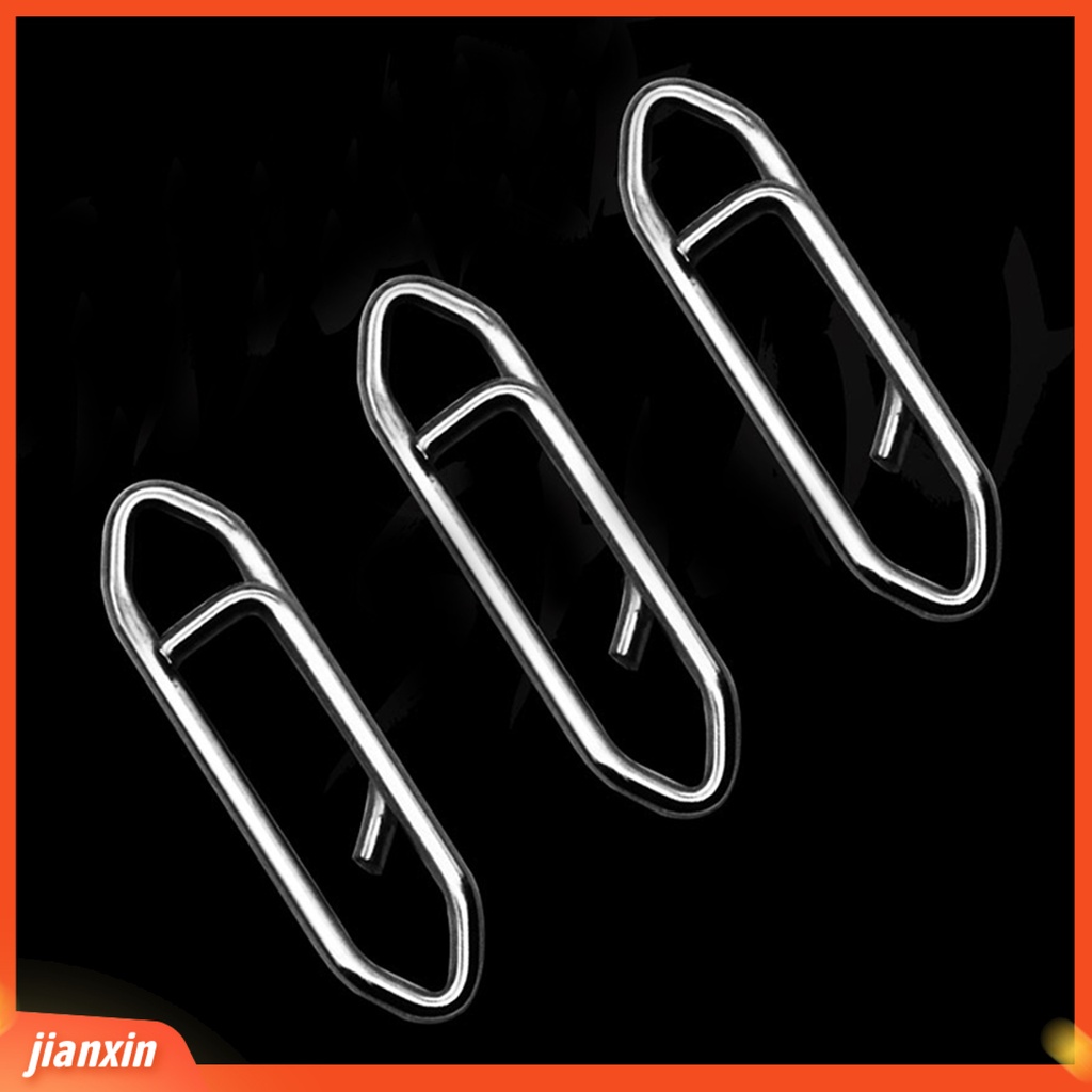 (In Stock) 30 Pcs Kekuatan Tarik Tinggi Stainless Steel Lure Hook Konektor Barel Putar Tackle Memancing Snaps Memancing Aksesoris