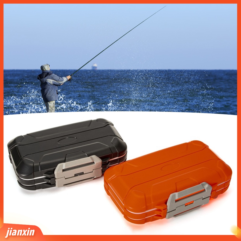 (In Stock) Fishing Tackle Box Kokoh Ringan Portable Tekstur Menebal Multifungsi Shockproof ABS Double-open Kotak Pancing Aksesoris Lalat