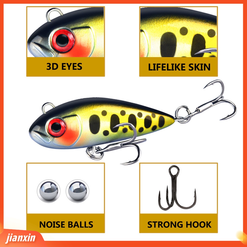 (In Stock) 4cm /4.5g Umpan Palsu Bionic Sharp Hook Pola Bintik Tembak Panjang Umpan Pensil Untuk Air Laut