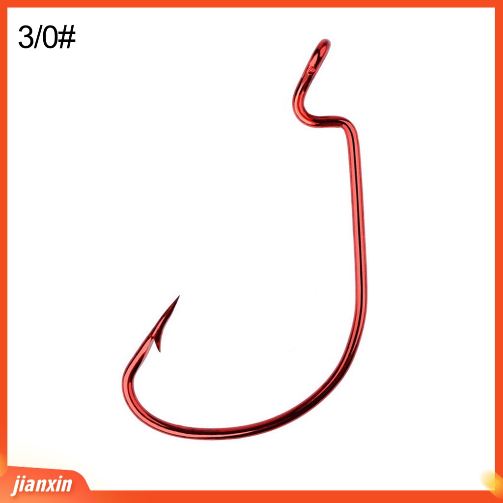 (In Stock) 10Pcs Mini Portable Anti-Korosi Baja Karbon Memancing Hook Tackle Aksesori