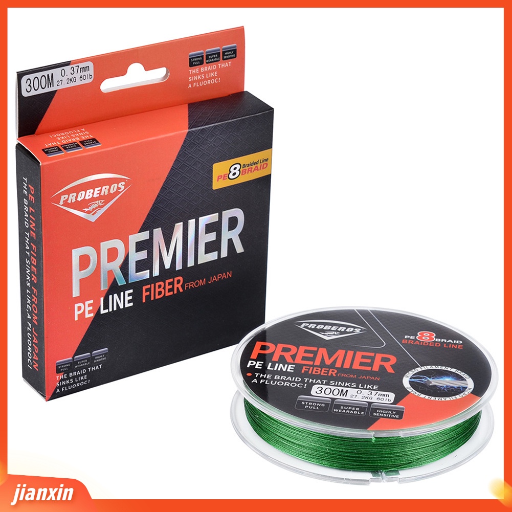 (In Stock) 300M 10-60LB PE Menenun 8helai Tali Pancing Outdoor Kepang Super Kuat