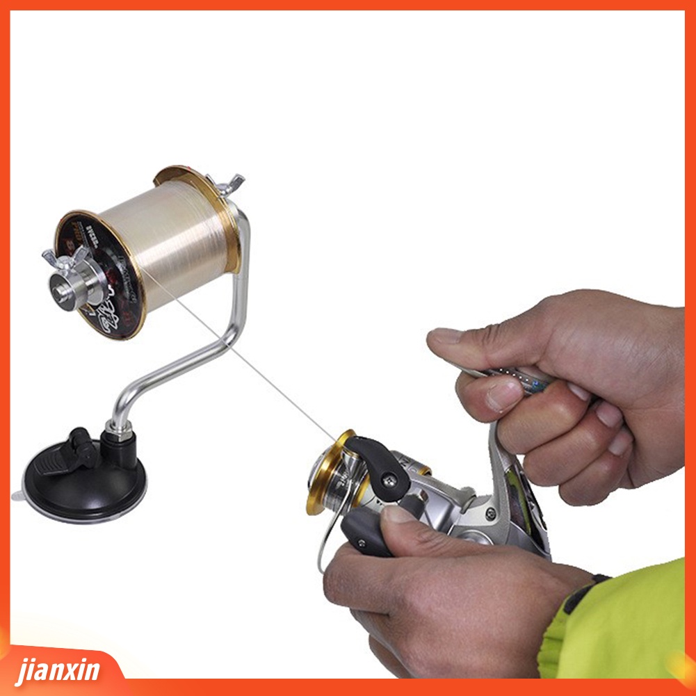 (In Stock) Spooling System Gulungan Penggulung Pancing Lalat Stainless Steel Dengan Suction Cup