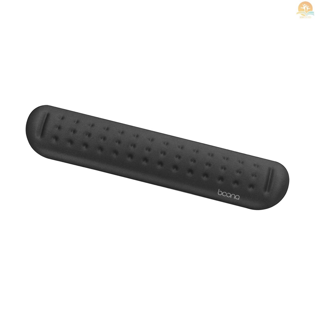 In Stock Alas Istirahat Pergelangan Tangan Keyboard Memory Foam Lembut Dukungan Desain Ergonomis Nyaman Mendukung Dasar Karet Anti Slip Mengetik Mudah Mouse Gaming Pereda Nyeri Pergelangan Tangan Untuk Kantor