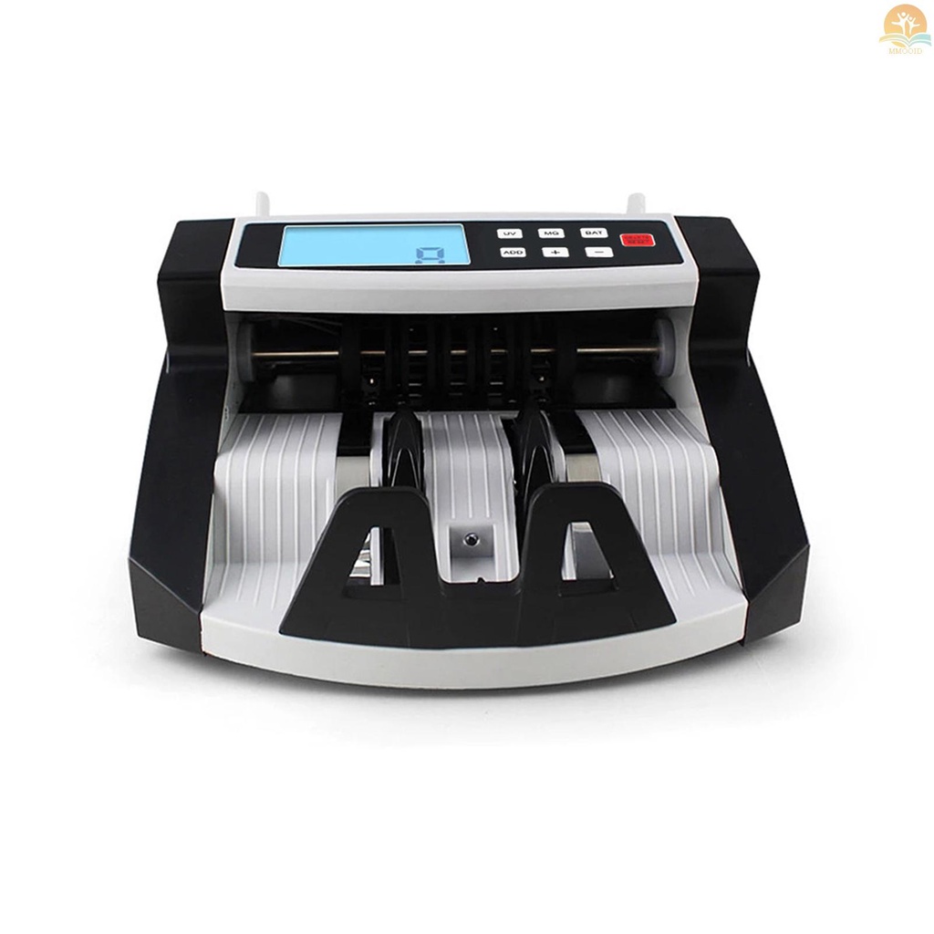 In Stock Otomatis Multi-Currency Cash Uang Kertas Money Bill Counter Mesin Hitung LCD Display Dengan UV MG Pendeteksi Palsu Untuk EURO Dolar As AUD Pound