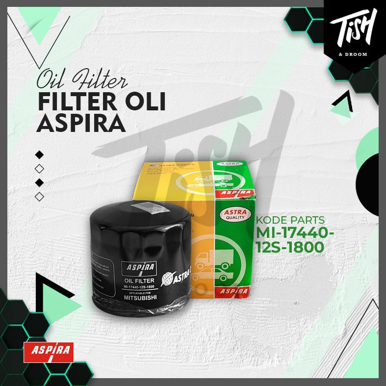 Aspira MI-17440-12S Filter Oli T120Ss Trajet Sportage Ford Laser Oil Filter