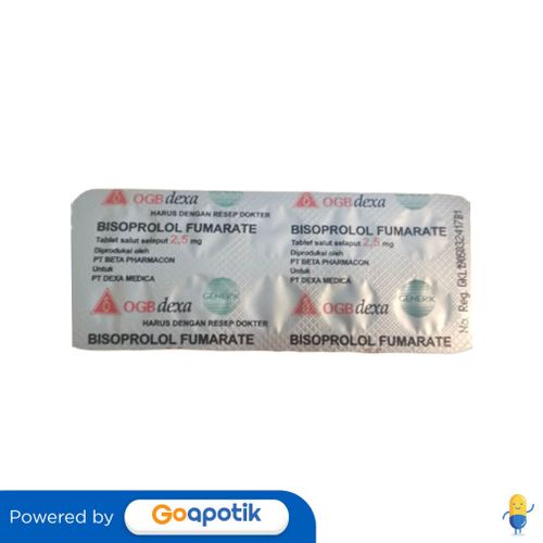 BISOPROLOL OGB DEXA MEDICA 2.5 MG STRIP 10 TABLET