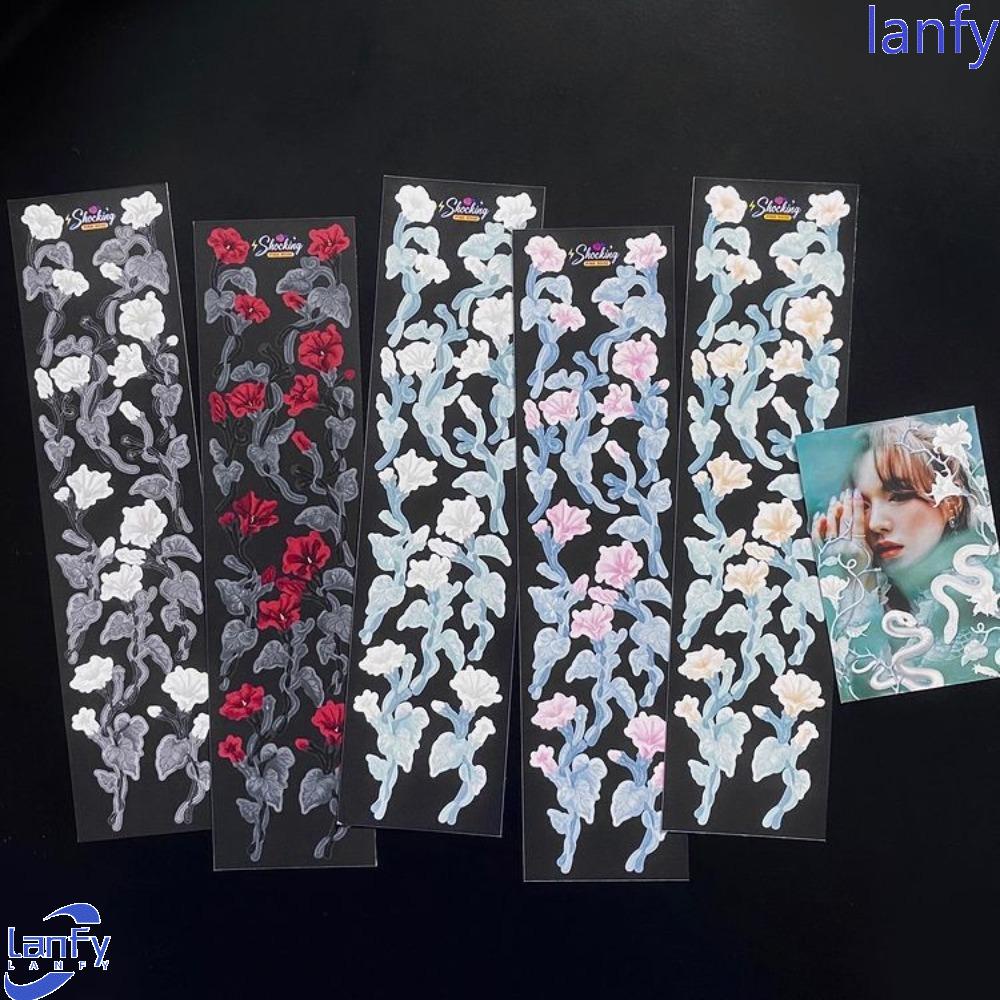 LANFY Stiker Ular Darah Kreatif 2lembar Scrapbooking Foto Diary Kartu Stiker Hias
