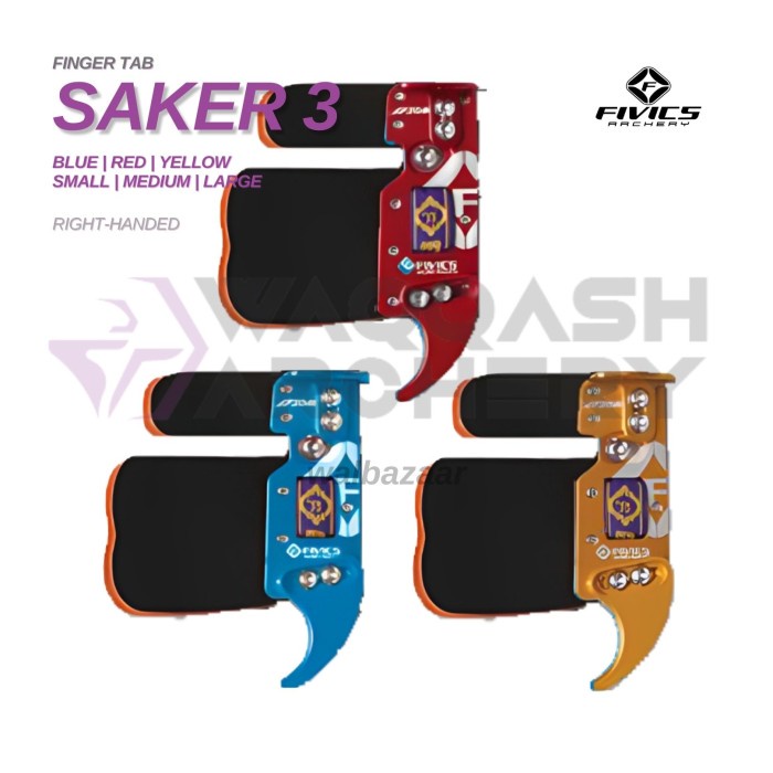 FIVICS SAKER III CORDOVAN FINGER TAB Leather Recurve