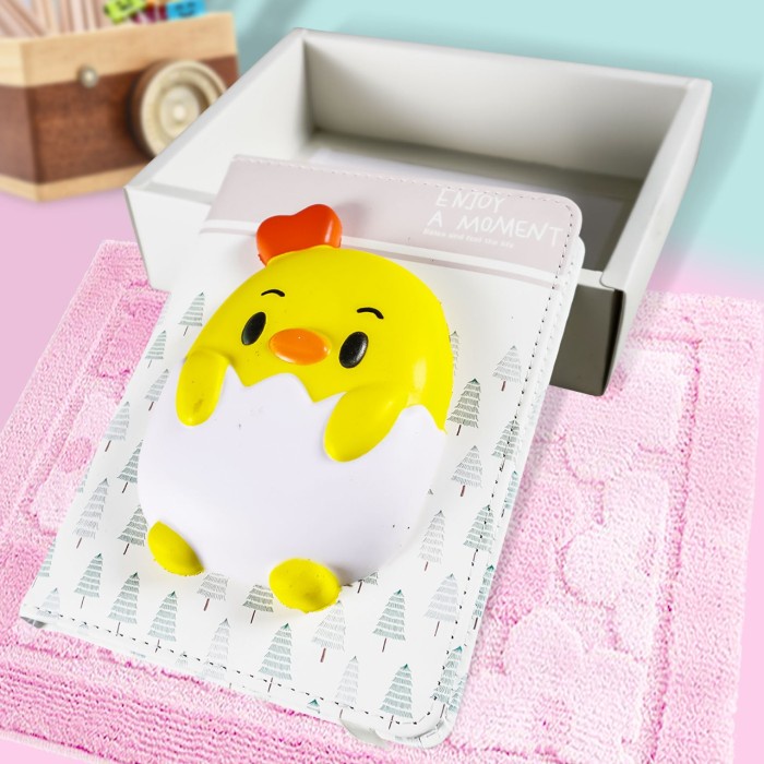 

✨BISA COD✨ -Notebook Squishy Diary lucu / Agenda jurnal planner / Buku tulis anak - Grey