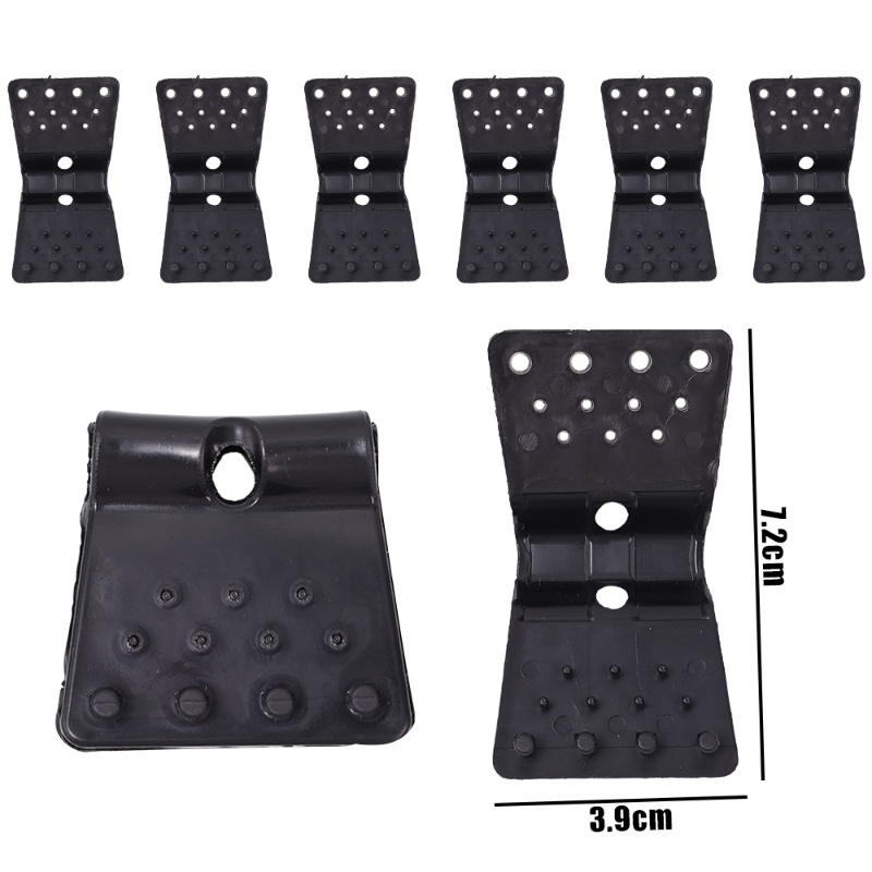 10pcs Klip Jaring Kerai Matahari Tipe Kupu-Kupu/Tahan Angin Pertanian Bayangan Film Tombol Tetap/Kait Instalasi Pagar Rumah/Greenhouse Film Sun Shading Net Clamp Aksesoris