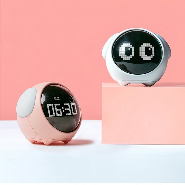 CBR99 - EMOJI Alarm Clock LED Display Voice Control - Jam Meja LED EMOTICON