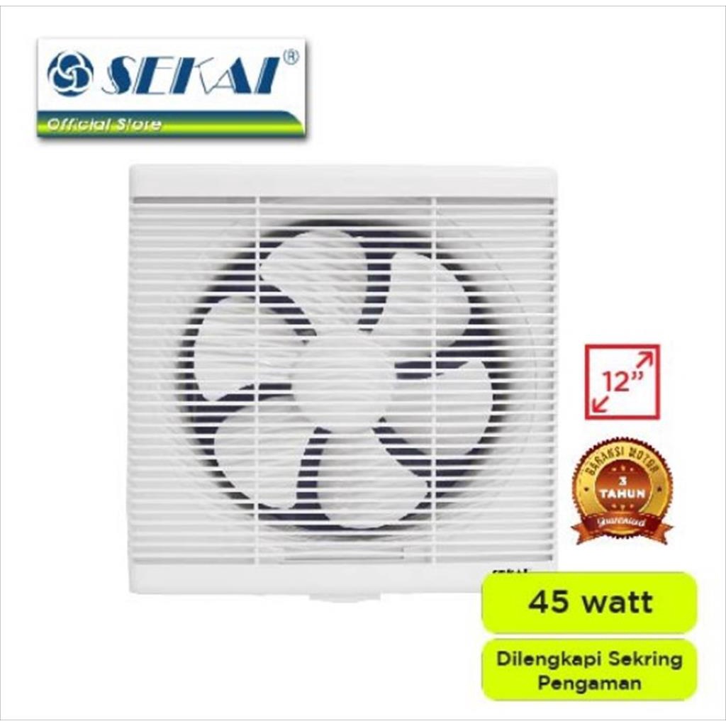 SEKAI Exhaust Wall Fan Hexos - Heksos Kipas Angin Dinding 12 Inch 30CM WEF 1290 / WEF1290