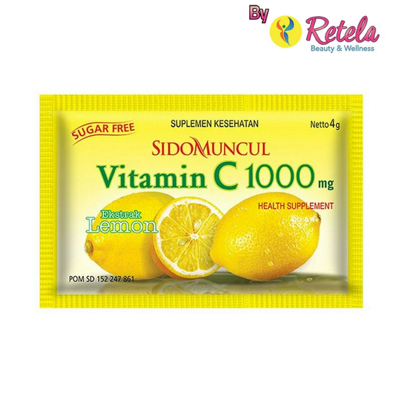 Sidomuncul Vit C1000 Lemon 6 Sachet