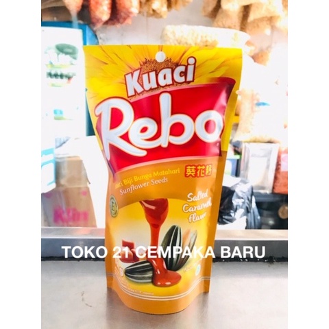 

Kuaci Rebo Kemasan Rasa Salted Caramel 150 gram |Kwaci Rebo 150g Murah