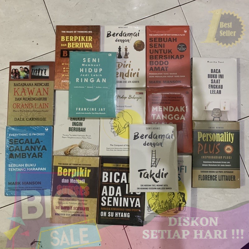 

BEST SELLER BOOK Buku MOTIVASI PENGEMBANGAN DIRI Terlaris Berpikir Bicara Seni Bagaimana Berdamai Baca Buku Ini - BISA COD