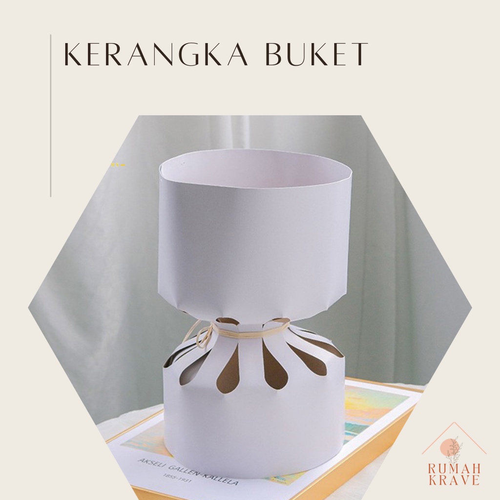 

RUMAH KRAVE - Kerangka Pegangan Rangka Pola Buket Karton Bunga