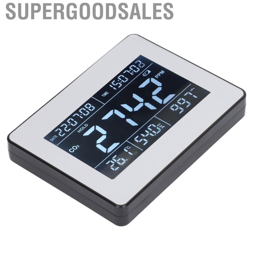 Supergoodsales CO2  Indoor -Quality Detector With Humidity Temperature Time Display