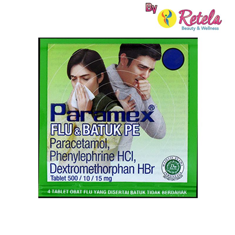 Paramex Flu &amp; Batuk Pe 1 Strip 4 Tablet