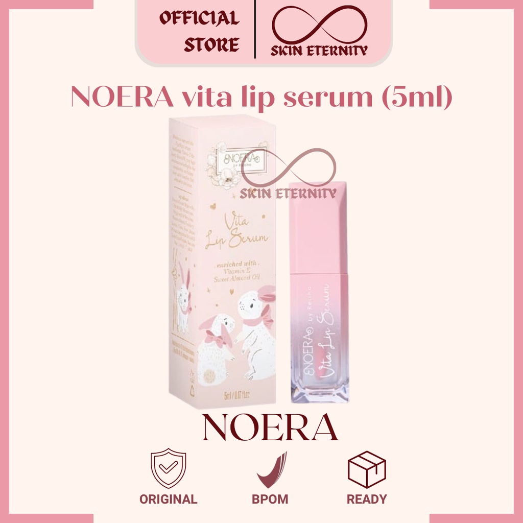 Noera Vita Lip Serum BPOM | Serum Bibir untuk Pemerah dan Pencerah Bibir Pink Alam