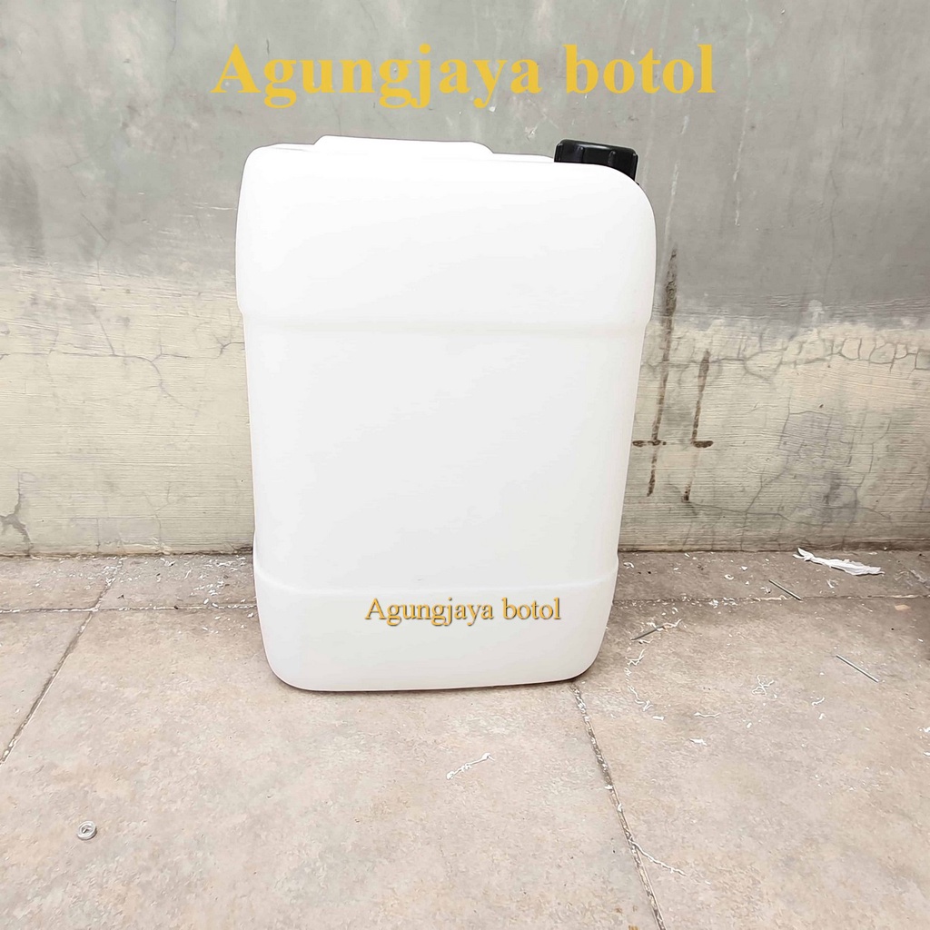 Jerigen 20 L Nat Hdpe Tutup Hitam / Jerigen Hdpe / Jerigen / Jerigen Madu / Jerigen 20 Liter