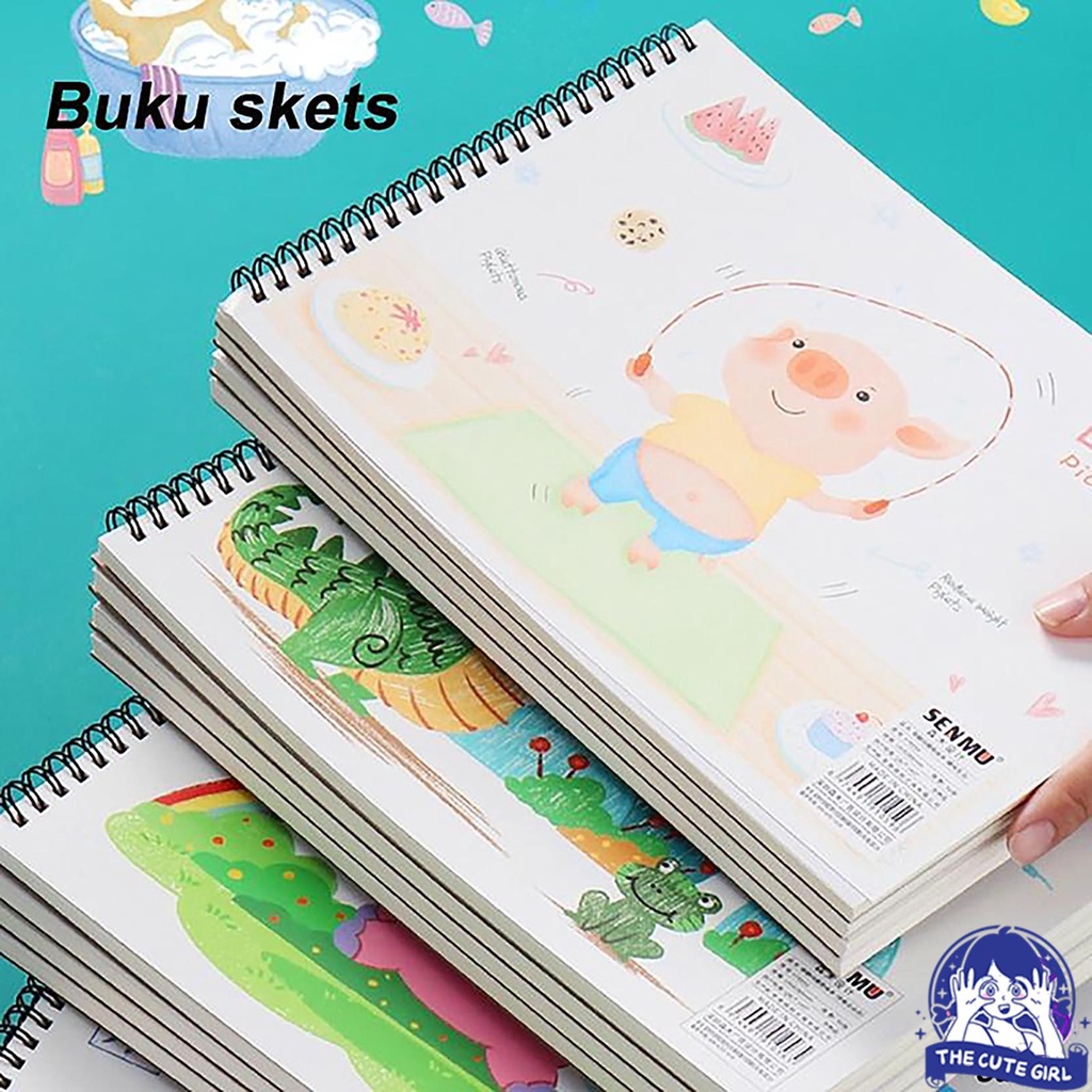 

Kertas Buku Lukis buku gambar 30/50 Lembar Size : 198*230mm Lembar : 30/50 - Stazionario
