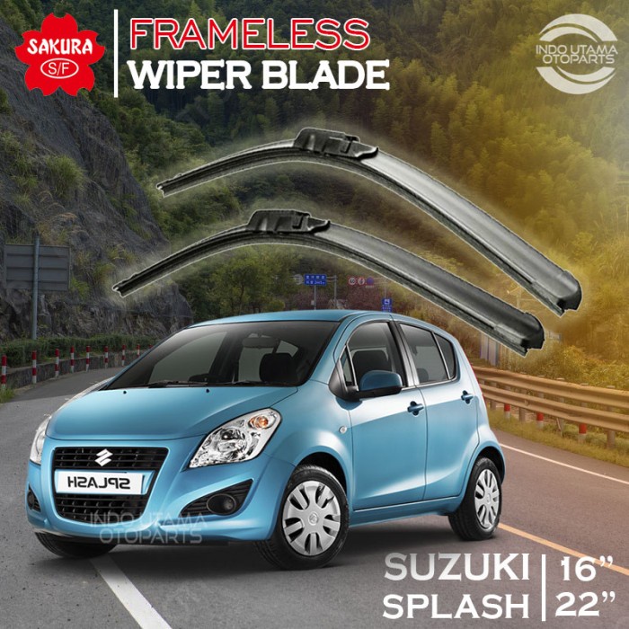 Wiper Frameless Suzuki Splash Karet Kaca Mobil SAKURA