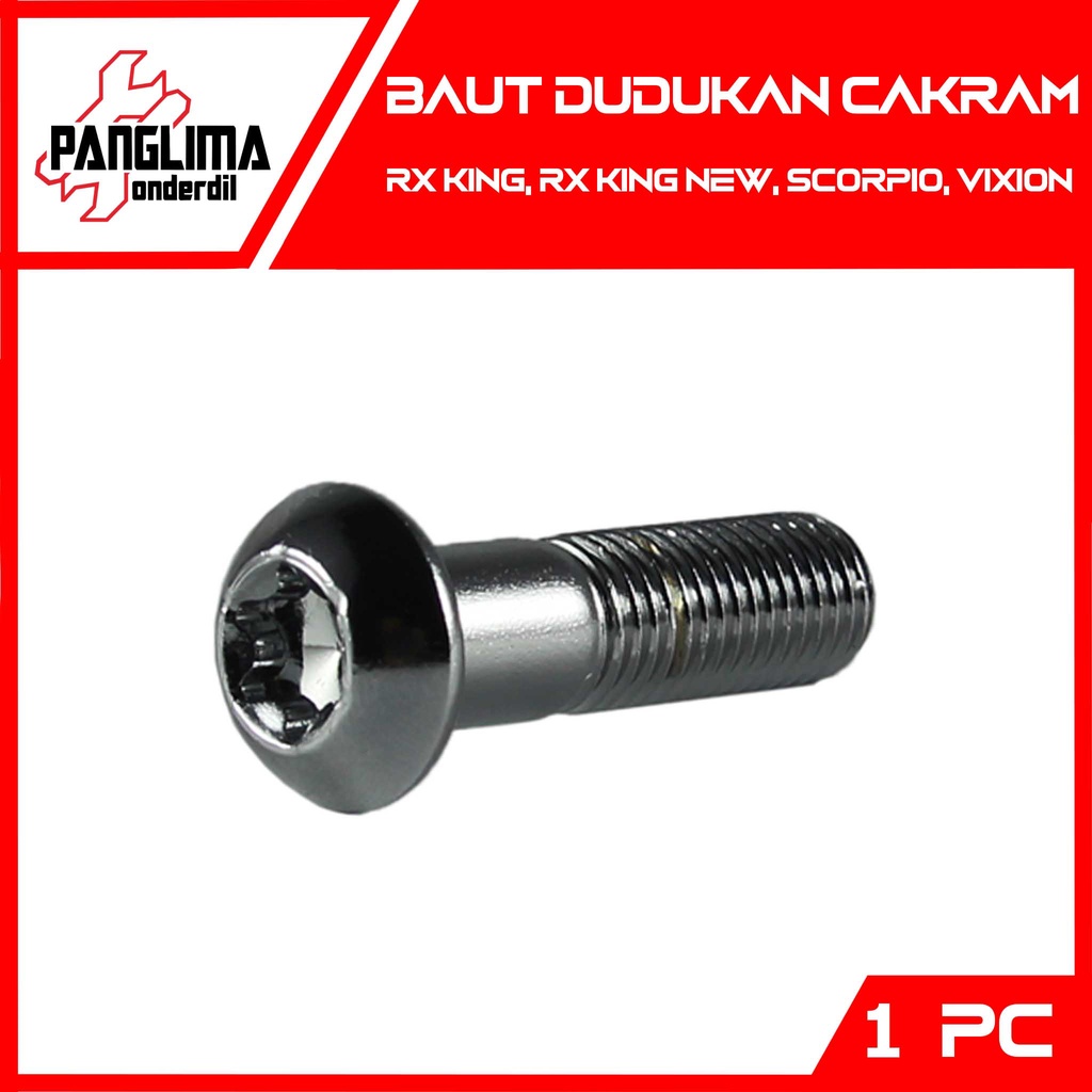 Baut Flange 6x14 M6x14 Mm Obeng Plus & Kunci 8 Baud Bolt