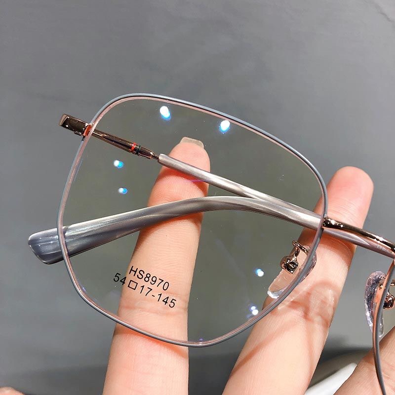 Viendo Frame Kacamata Minus Photocromic Anti Radiasi Blueray Wanita Pria Cowok Potocromic Fotocromi Bluecromic UV400 Komputer Hp Kaca Mata Optik Fashion Korea -1/-1.5/-2/-2.5/-3/-3.5/-4/-4.5/-5/-5.5/-6-3