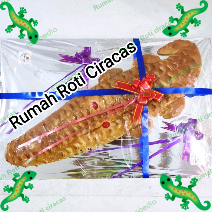 ROTI BUAYA 1 PCS BESAR ACARA PERNIKAHAN SESERAHAN CROILE BREAD