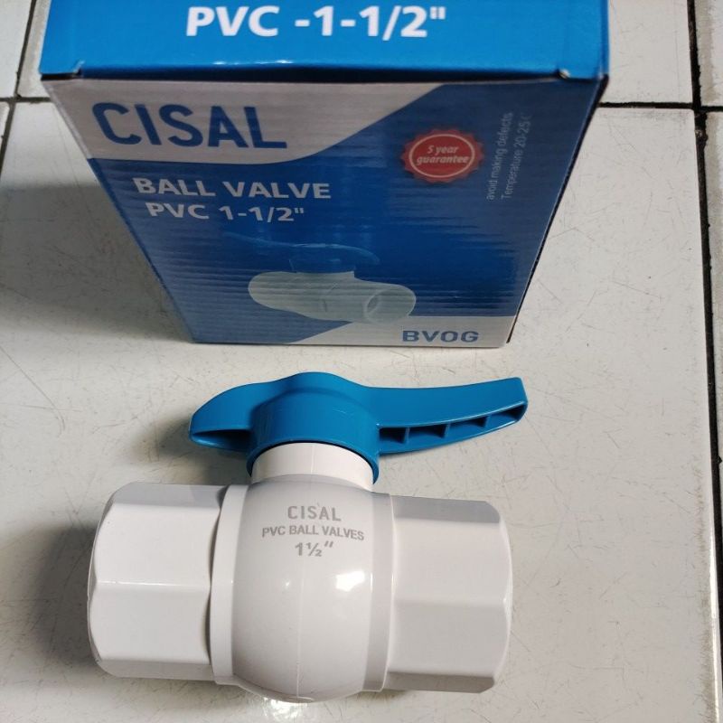 CISAL ball Valve PVC 11/2" / Ball Valve PVC 1.5 Inch