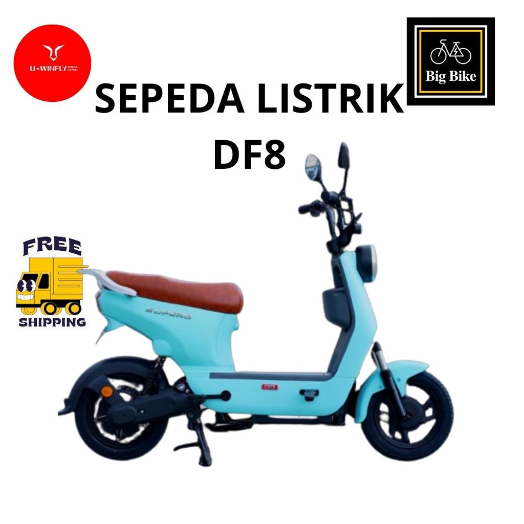 SEPEDA LISTRIK MOTOR LISTRIK  DF8 UWINFLY DF 8 S DRAGONFLY 8 DRAGONFLY8