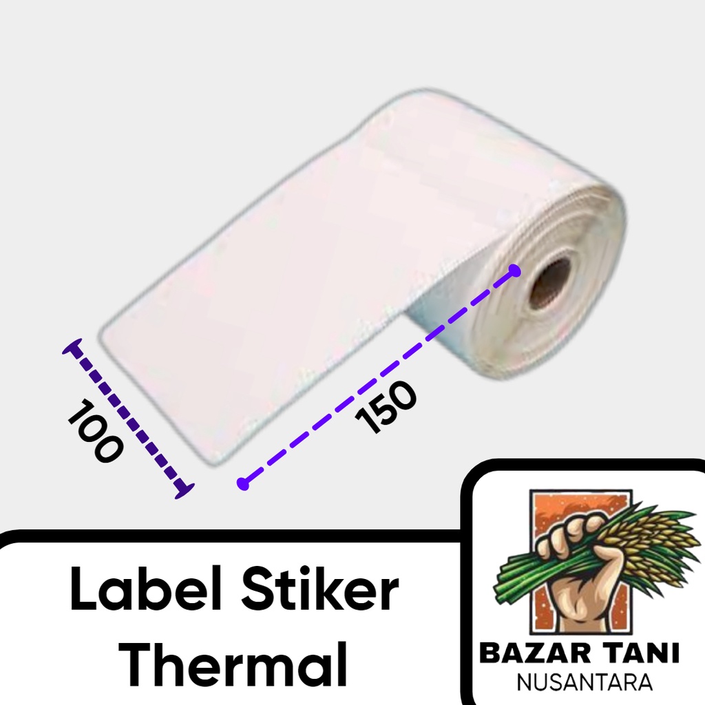 

(BTN) KERTAS RESI Label Thermal 100×150 UK A6 isi 500pcs